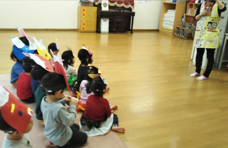 ひまわり育児室　節分1